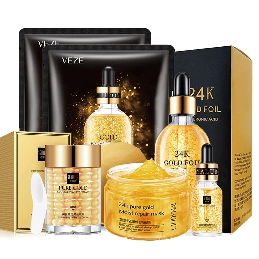 24k Gold Facial Skin Care Set